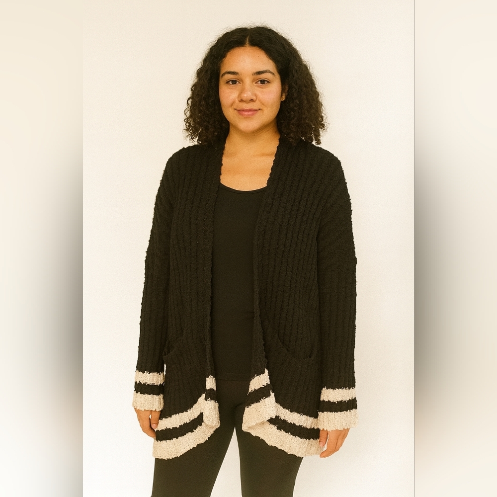 Sabrina Lauren NWOT Womens Chenille Open Long Cardigan Size XL‎